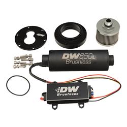 In-tank pump adapter + DW650iL Brushless and Controller 650lph fuel pump,for 3.5L surge tank