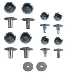 Body Mount Hardware, 08-16 Ford Super Duty F-250, F-350 Body Mount Steel Sleeves Only, Black