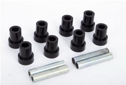 Leaf Spring Bushings, Front, Polyurethane, Black, Chevy, GMC, 4WD, Kit