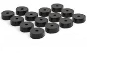 Body Bushings, Polyurethane, Black, Jeep, CJ, Kit