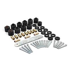 Bushing Kit, Super, Polyurethane, Black, Jeep, Set