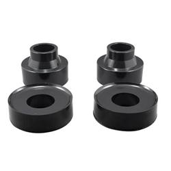 Coil Spring Spacers, Durathane, 2 in. Lift, Front, Rear, Black, Jeep, RWD, 4WD, Set of 4