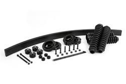 Coil Spring Spacers, Durathane, 2.5 in. Lift, Front, Black, Toyota, RWD, 4WD, Pair