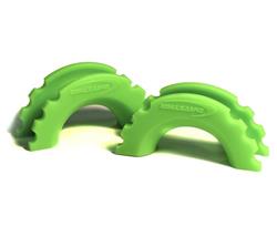 D-Ring Isolators, Polyurethane, Fluorescent Green, 3/4 in. Shackles, Pair