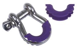 D-Ring Isolators, Polyurethane, Purple, 3/4 in. Shackles, Pair