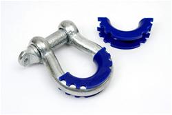 D-Ring Isolators, Polyurethane, Blue, 3/4 in. Shackles, Pair