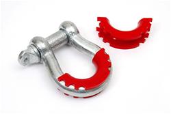 D-Ring Isolators, Polyurethane, Red, 3/4 in. Shackles, Pair