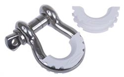 D-Ring Isolators, Polyurethane, White, 3/4 in. Shackles, Pair