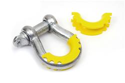 D-Ring Isolators, Polyurethane, Yellow 3/4 in. Shackles, Pair