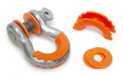 D-Ring Isolators, Washers, Polyurethane, Fluorescent Orange, 3/4 in. Shackles, Kit