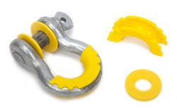D-Ring Isolators, Washers, Polyurethane, Yellow, 3/4 in. Shackles, Kit