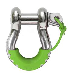 D-Ring Locking Isolators, Polyurethane, Fluorescent Green, 3/4 in. Shackles, Pair