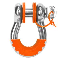 D-Ring Isolators, Locking Washers, Polyurethane, Fluorescent Orange, 3/4 in. Shackles, Kit
