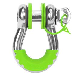 D-Ring Isolators, Locking Washers, Polyurethane, Fluorescent Green, 3/4 in. Shackles, Kit