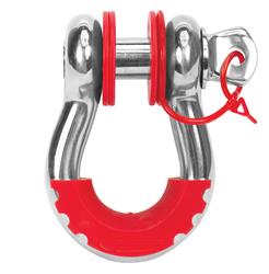 D-Ring Isolators, Locking Washers, Polyurethane, Red, 3/4 in. Shackles, Kit