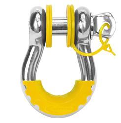 D-Ring Isolators, Locking Washers, Polyurethane, Yellow, 3/4 in. Shackles, Kit