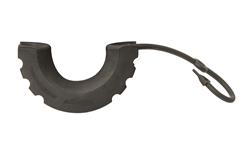 D-Ring Locking Isolators, Polyurethane, Black, 7/8 in. Shackles, Pair