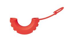 D-Ring Locking Isolators, Polyurethane, Red, 7/8 in. Shackles, Pair