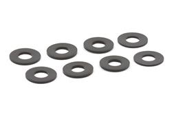 D-Ring Washers, Polyurethane, Black, 3/4 in. Shackles, Set of 8