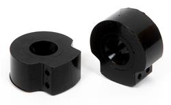 Shock Bump Stop, 2 in. O.D., 3/4 in. I.D., Polyurethane, Black, Pair