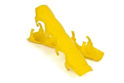 Shock Boots, Daystar Shock and Steering Stabilizer Armor, 10.000 in., Yellow, Pair