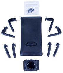 Dash Cradle Mount, Large Cell Phones, Plastic, Black, Cradle Only, Jeep, Each