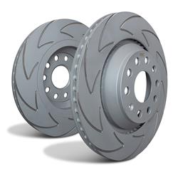 Brake Rotors, BSD Sport Series, Solid, Slotted, 10.60 in. Diameter, Iron, Silver Anti-Corrosion Finish, Pair
