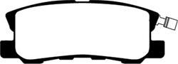 Brake Pads, Greenstuff, Organic, Rear, Chrysler, Dodge, Mitsubishi, Set