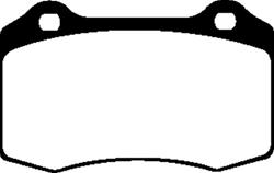 Brake Pads, Yellowstuff, Aramid Fiber, Cadillac, Chevy, Chrysler, Dodge, Jeep, Set