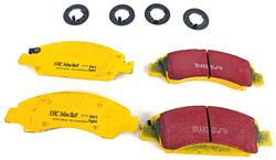 Brake Pads, Yellowstuff, 4000 Series, Aramid Fiber, Front, Cadillac, Chevy, GMC, Set