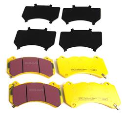 Brake Pads, Yellowstuff, Aramid Fiber, Front, Cadillac, Chevy, Jeep, Set