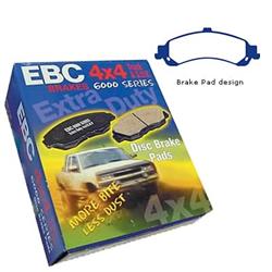 Brake Pads, Greenstuff 6000 Series, Rear, Cadillac, Chevy, GMC, SUV, Set