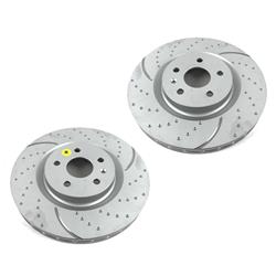 Brake Rotor, Front, AWD, FWD, RWD, 13.97 in. O.D., 355 mm O.D., 5 x 4.75 in., 5 x 120 mm, 1.260 in. Thick, Pair