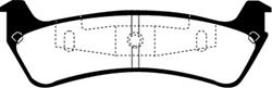 Brake Pads, Ultimax 2, Aramid-Fiber Non-Metallic, Rear, Ford, Mercury, Pickup, SUV, Set