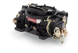 Carburetor, Performer, 750 cfm, 4-Barrel, Square Bore, Manual Choke, Single Inlet, Black Powdercoated, Each