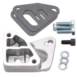 EGR Adapter, Cast Aluminum, Natural, for Use On Edelbrock Performer Carb, Chevy, Small Block, Each