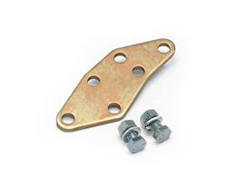 Throttle Cable Plate Kit, Steel, Gold Iridited, for Ford 351W with Edelbrock Performer Carburetor, Kit