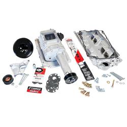 Supercharger, E-Force 122, Single Carb, Satin, Chevy, SBC, with E-Tec/Vortec Style Head, Kit