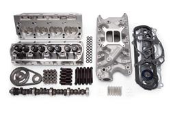 Top End Engine Kit, Power Package, Intake, Heads, Cam, Timing Chain, Head Bolts, SB Ford, 321 HP-337 TQ, Kit