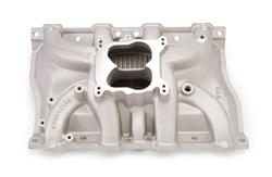 Intake Manifold, Performer, Dual Plane, Aluminum, 4-Barrel, Square/Spread Bore, Cadillac, 472, 500, Each