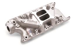 Intake Manifold, Performer, Dual Plane, Aluminum, Natural, 4-Barrel, Square Bore, Ford, 260, 289, 302, Each