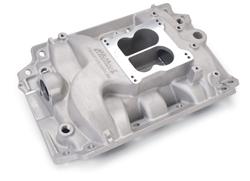 Intake Manifold, Performer, Dual Plane, Aluminum, Square/Spread Bore Flange, Buick, 400, 430, 455, Each