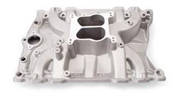 Intake Manifold, Performer, Dual Plane, Aluminum, Square/Spread Bore Flange, Oldsmobile, 400, 425, 455, Each