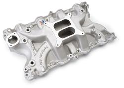 Intake Manifold, Performer, Dual Plane, Aluminum, Natural, Square Bore, Ford, 385 Series Big Block, 429, 460