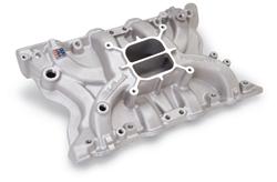 Intake Manifold, Performer, Dual Plane, Aluminum, Natural, 4-Barrel, Square Bore, Ford, Modified, 2V, Each