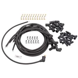 Spark Plug Wires, Max-Fire Ultra Spark, Spiral Core, 500 ohms, 8.5mm, Black, 90 Degree Boots, Universal, Set