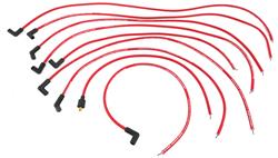 Spark Plug Wires, Max-Fire Ultra Spark, Spiral Core, 50 ohms, 8.5mm, Red, 90 Degree Boots, Universal, Set