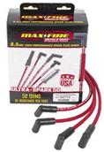 Spark Plug Wires, Max-Fire Ultra Spark, Spiral Core, 50 ohms, 8.5mm, Red, HEI, GM V8, SB, Set