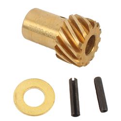 Distributor Gear, 0.500 in Shaft, 1.249 Outer Diameter, Bronze, SBC, BBC, V8, V6, Chevy, Each