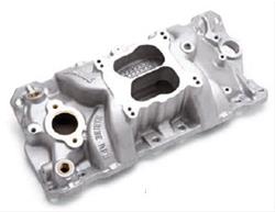 Intake Manifold, Performer RPM, Marine, Dual Plane, Aluminum, Natural, 1987-95, Chevy Small Block, Each